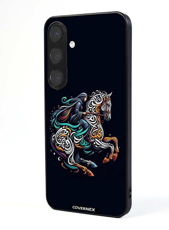 Covernex Samsung Galaxy S24 Plus Protective Case Cover Printed Featuring Ornamental Horse - Image 1